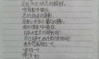 四年级下册现代诗摘抄